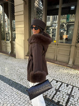Cappotto Torino Effetto Pelliccia Marrone™
