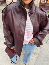 Chaqueta Valeria Estructurada Burdeos™