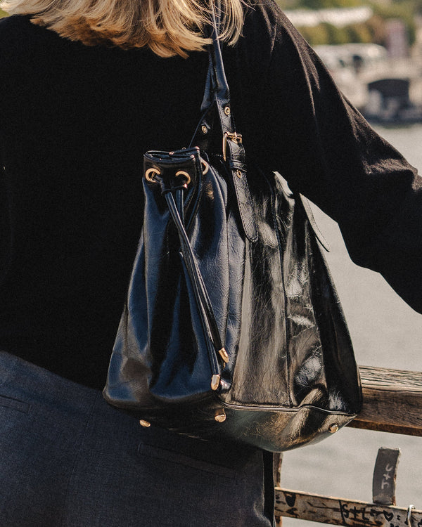 EYNA XL - Sac à Main Cours en Cuir Large