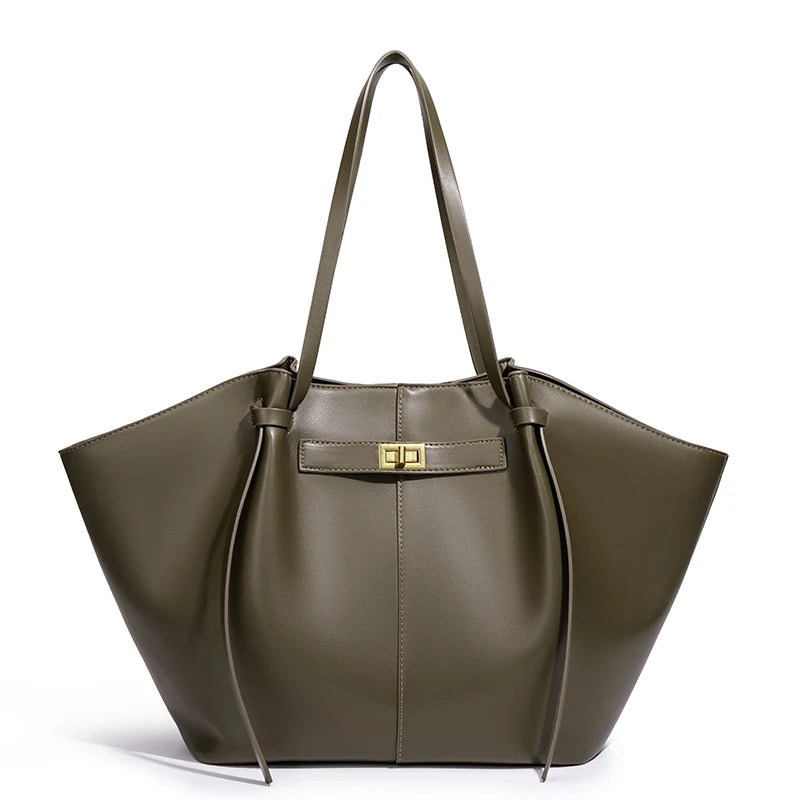 Lightweight Large Capacity 2025 New Bat-Shaped High Street Handbag European and American Style Trendy Single Shoulder Crossbody