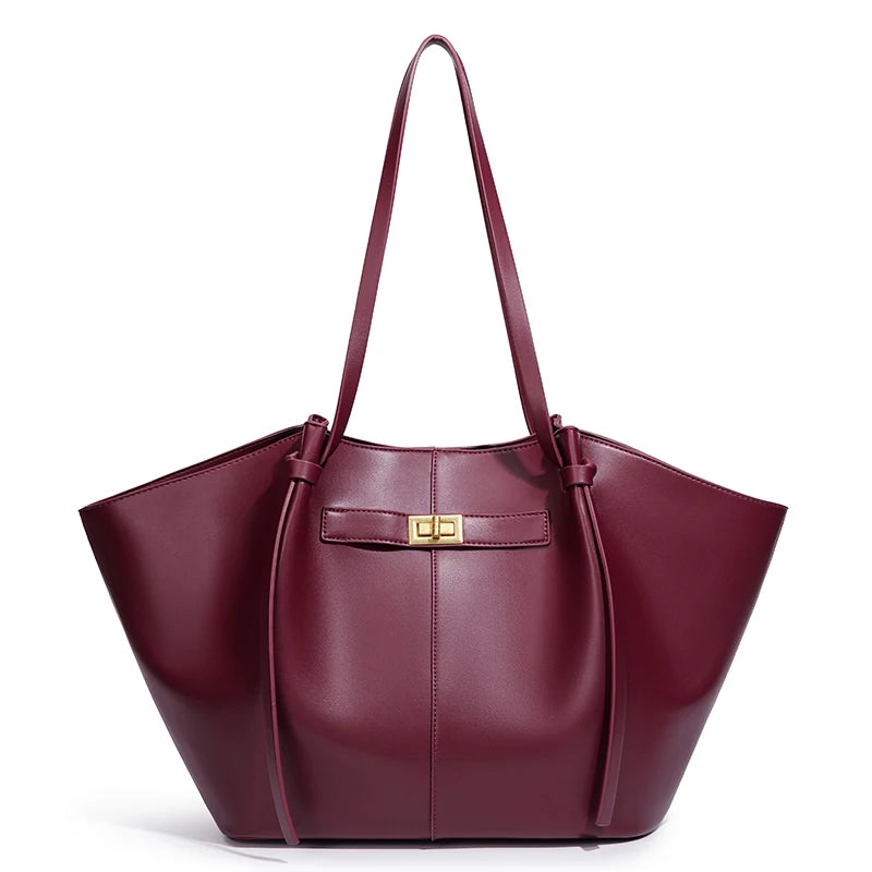 Lightweight Large Capacity 2025 New Bat-Shaped High Street Handbag European and American Style Trendy Single Shoulder Crossbody