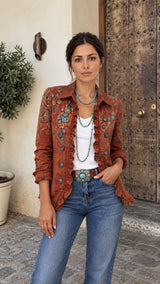 Giacca Western Con Volant