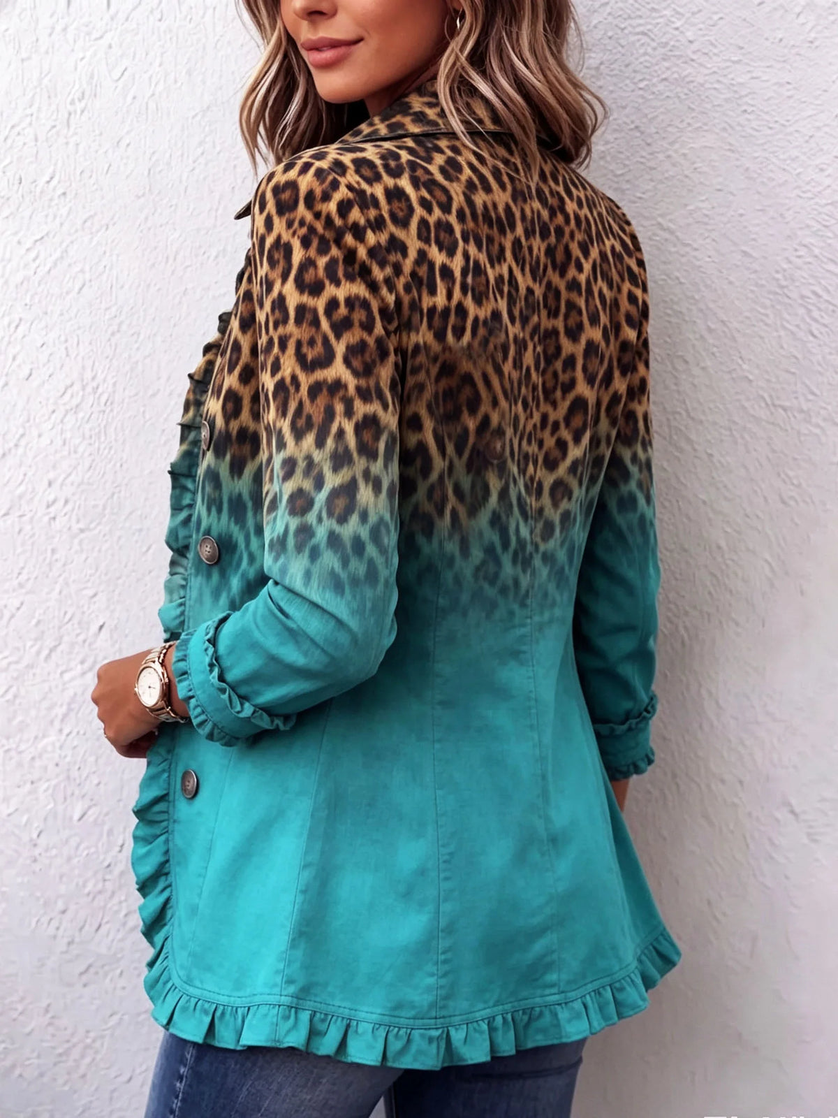 Giacca Western Leopardata
